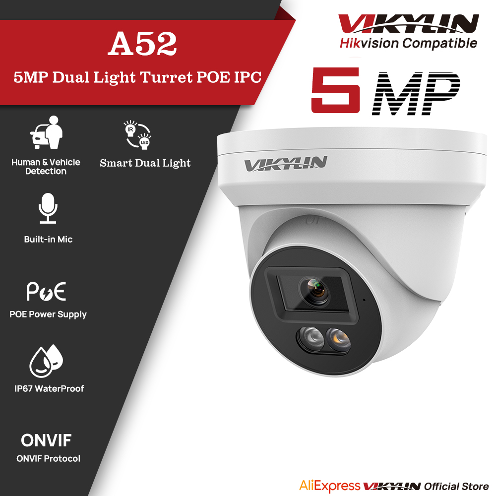 Outdoor Lighting Mains Powered - Kamera IP VIKYLIN 5MP z podwójnym