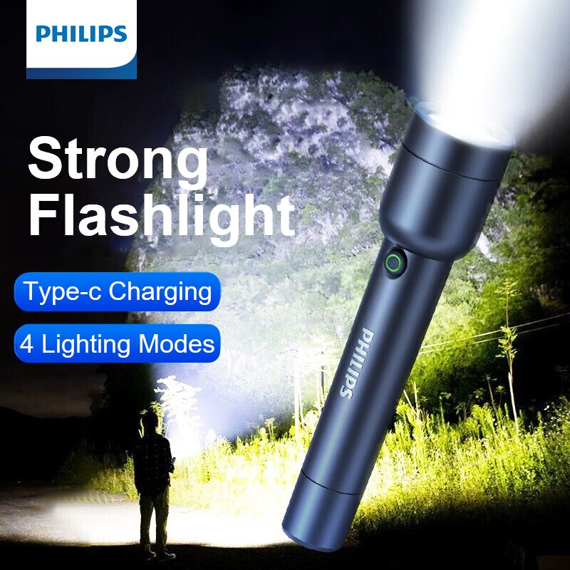 Outdoor Lighting Philips - Latarka LED Philips z akumulatorem USB