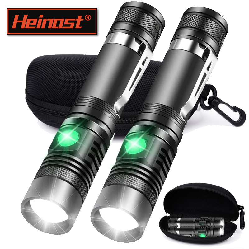 Outdoor Lighting Usa - Akumulatorowa latarka ręczna T6, zasilana baterią