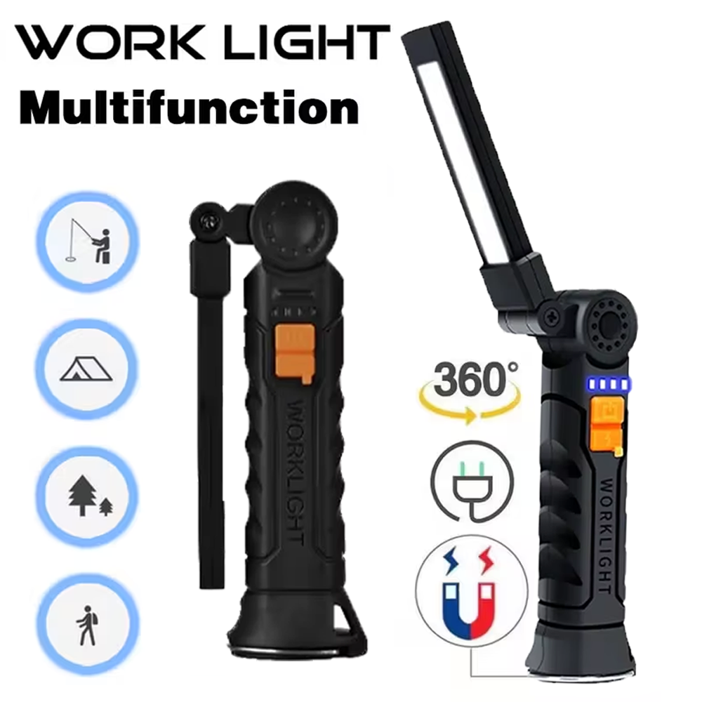 Outdoor Lighting House - Przenośna latarka LED COB ładowana przez
