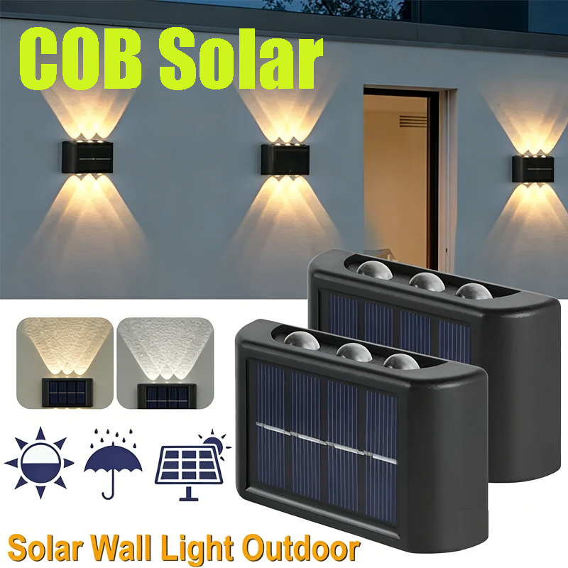 Outdoor Lighting Solar - Zewnętrzna lampa solarna COB, wodoodporna, oświetlenie