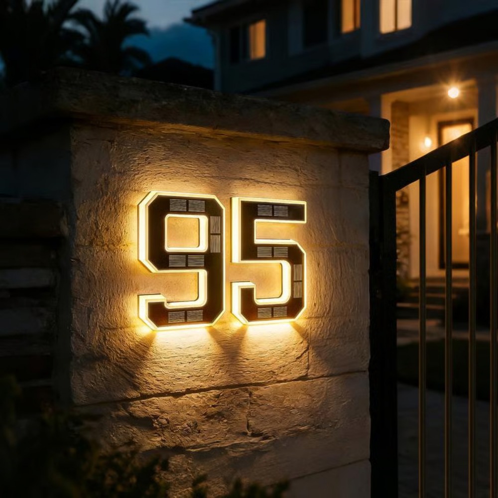 Xl Outdoor Lighting - Nowy Solarny Numer Domu LED, Wodoodporna