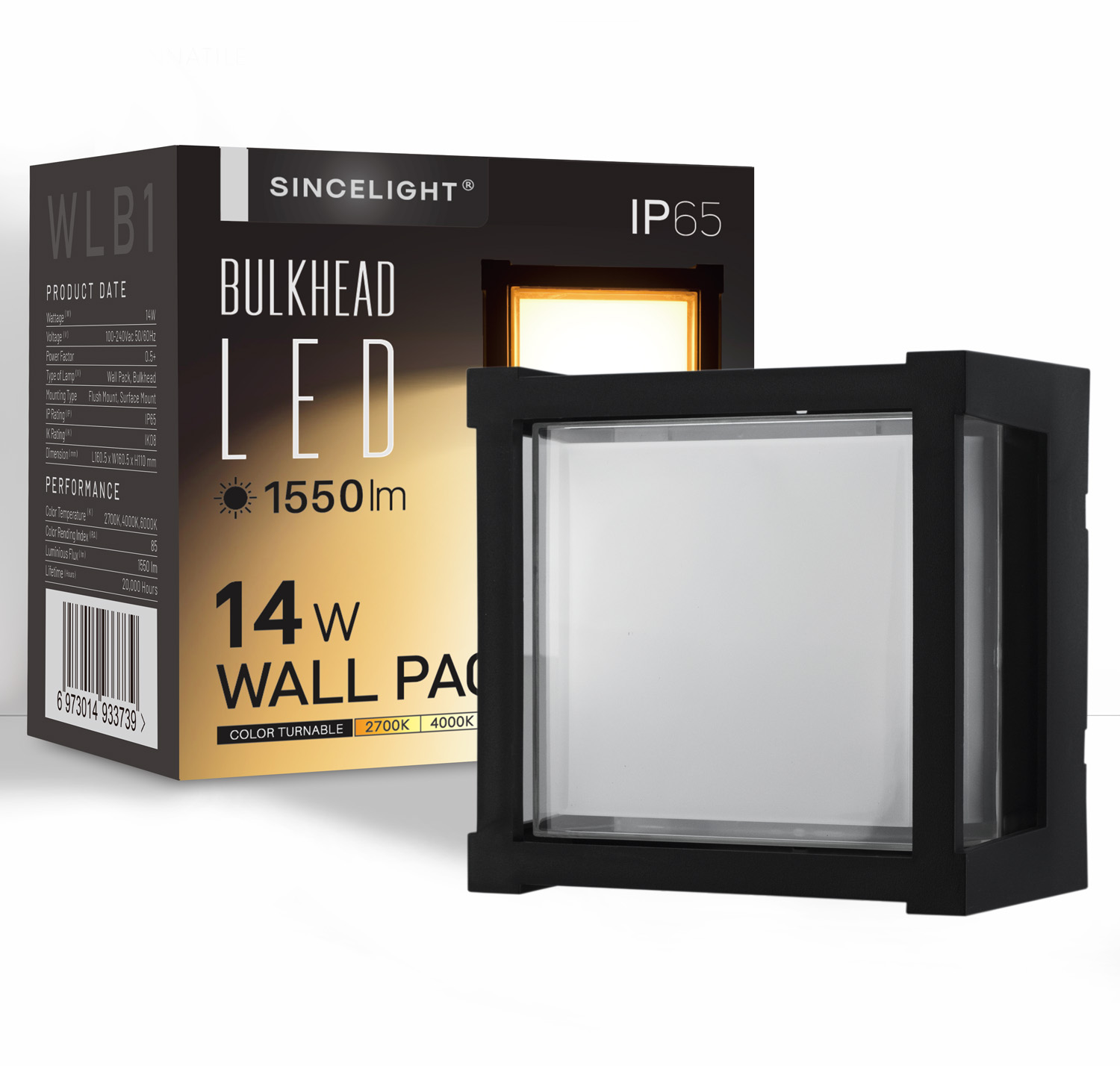 Outdoor Lighting Hardwired - Lampa ścienna LED 14W, wodoodporna oprawa
