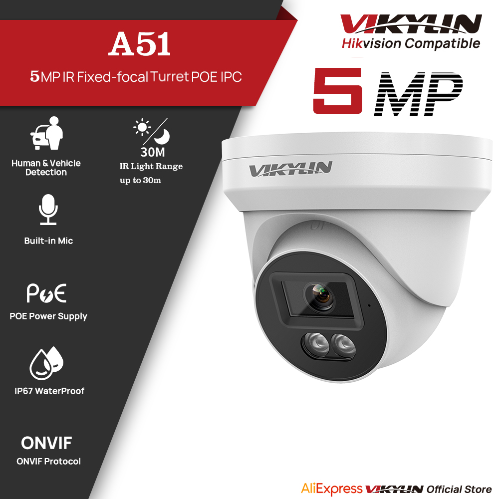 Outdoor Lighting Mains Powered - Kamera IP VIKYLIN 5MP z noktowizorem