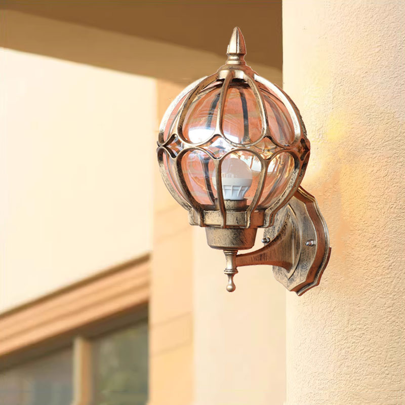 Xl Outdoor Lighting - Retro Europejska Zewnętrzna Lampa Ścienna Willa