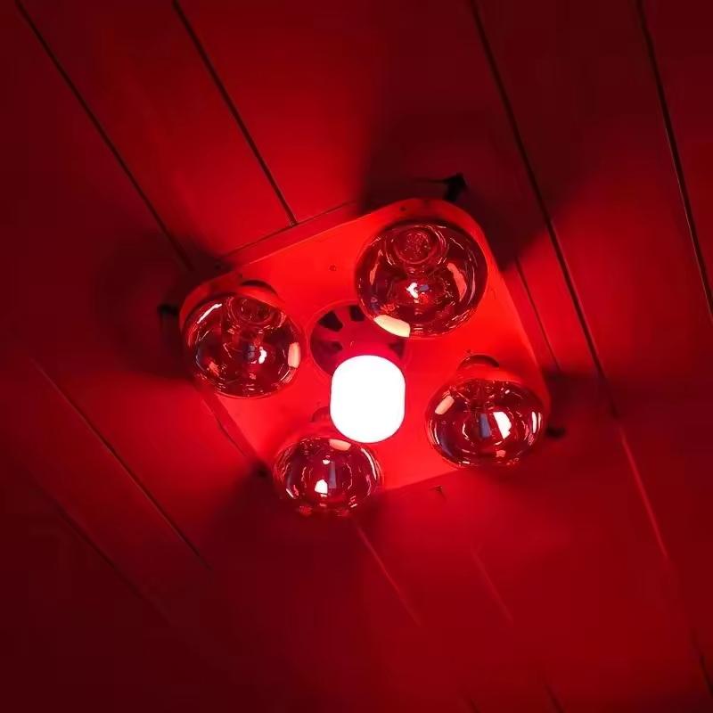 Outdoor Lighting Solar - Nowa Żarówka LED Czerwona Dużej Mocy