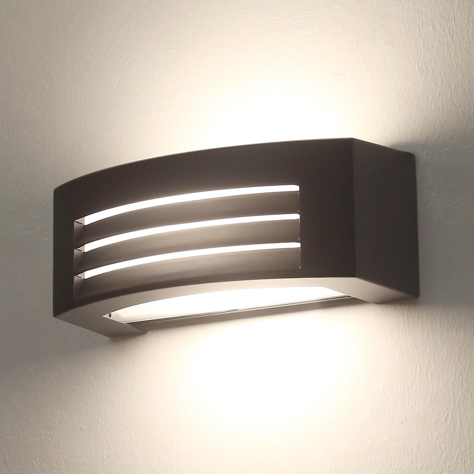 Outdoor Lighting Mains Powered - Zewnętrzny kinkiet, aluminiowy kinkiet zewnętrzny, czarny