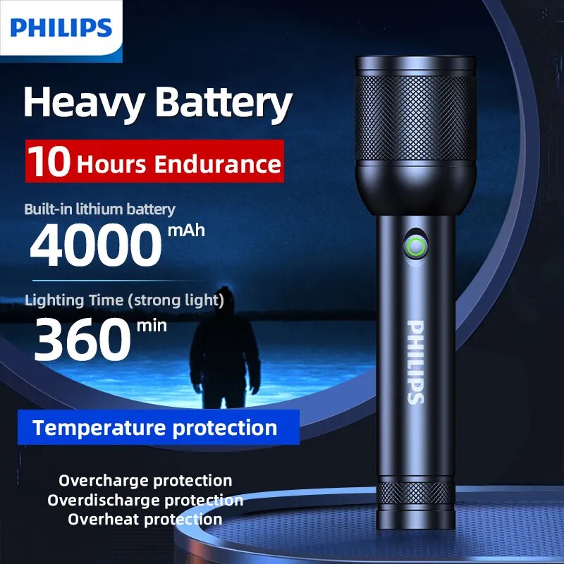 Outdoor Lighting Philips - Latarka LED PHILIPS SFL8168, mocne światło,