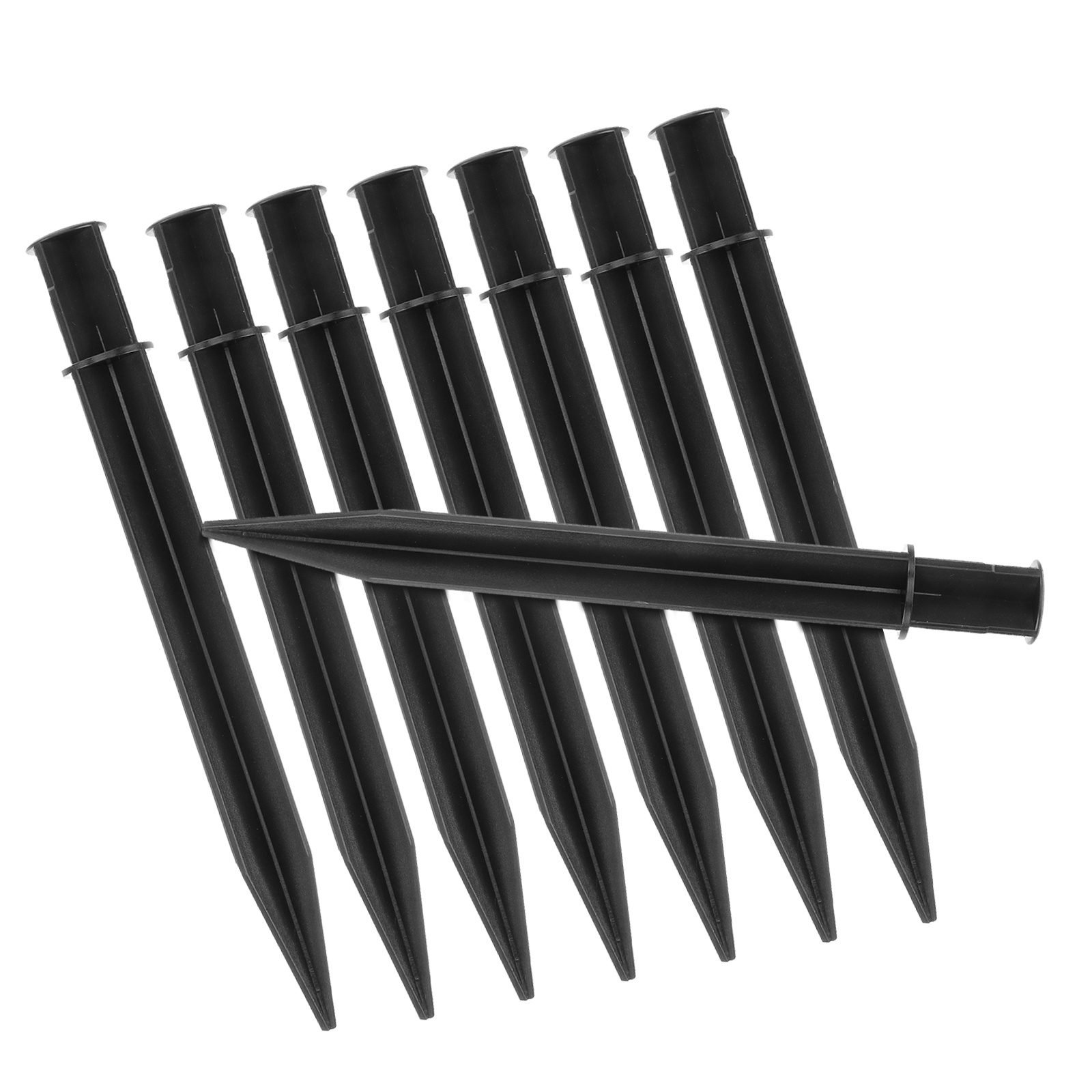 Outdoor Lighting Ground Fixtures - 8 szt. Plastikowych, wytrzymałych kołków do