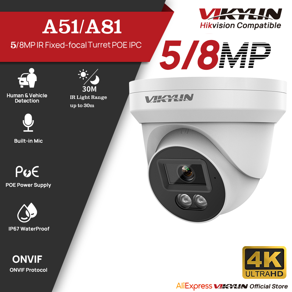 Outdoor Lighting Mains Powered - Kamera IP VIKYLIN 5/8MP HD PoE
