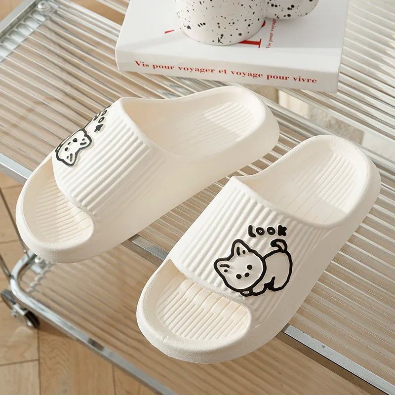 Outdoor Lighting For Home - Letnie Kawaii Kocie Kapcie Damskie Ultralekkie