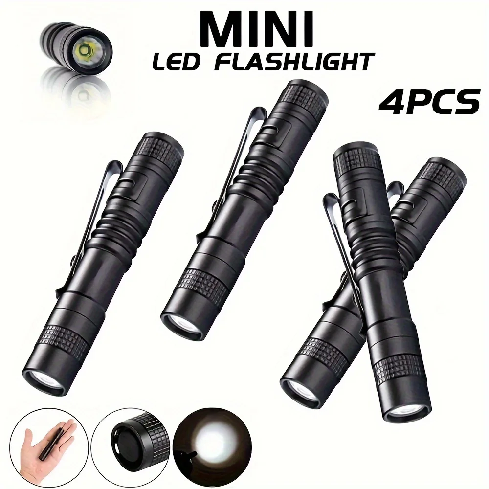 Outdoor Lighting House - 1-4 SZT. Mini Przenośna Latarka LED