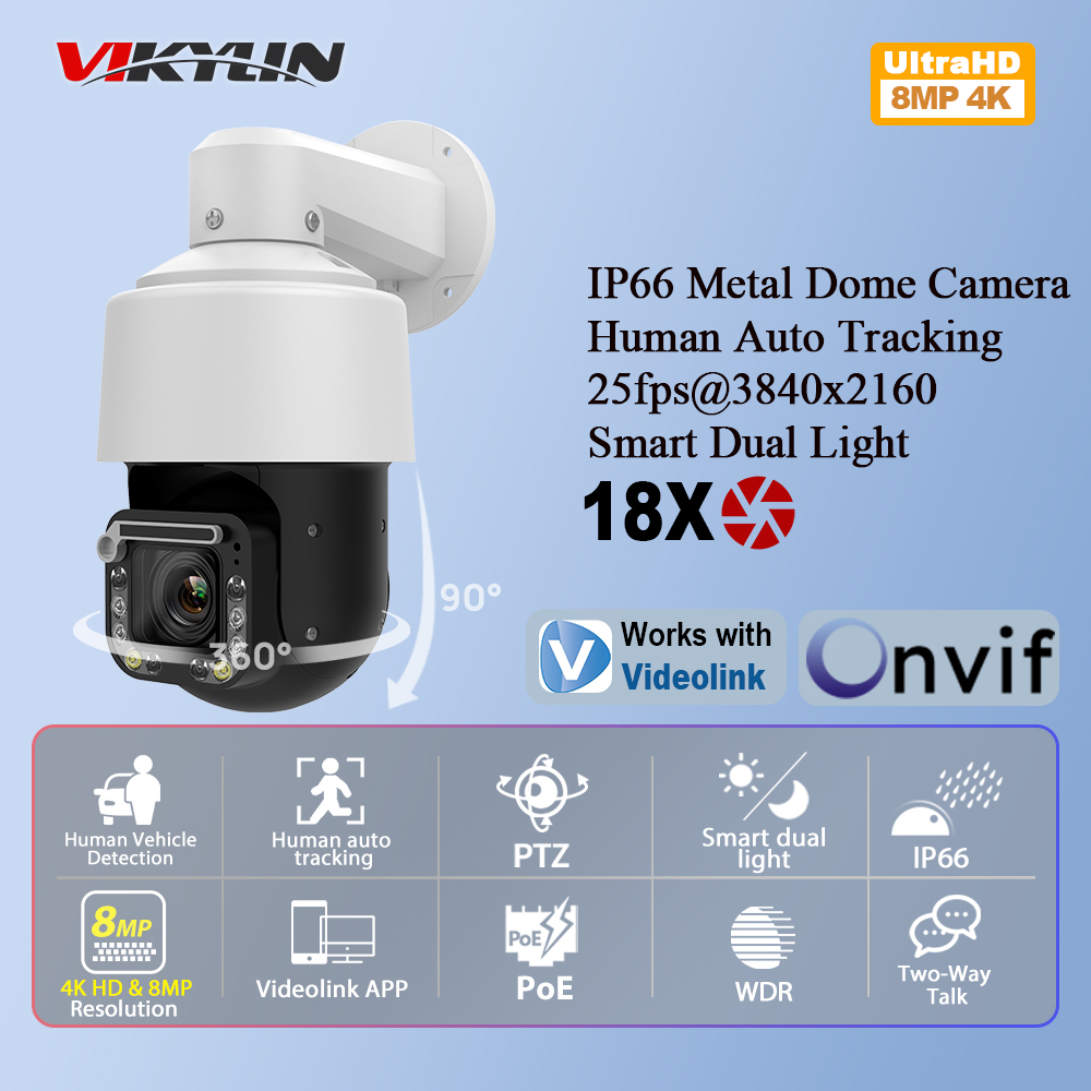 Outdoor Lighting Mains Powered - Kamera IP Vikylin 4K 8MP z