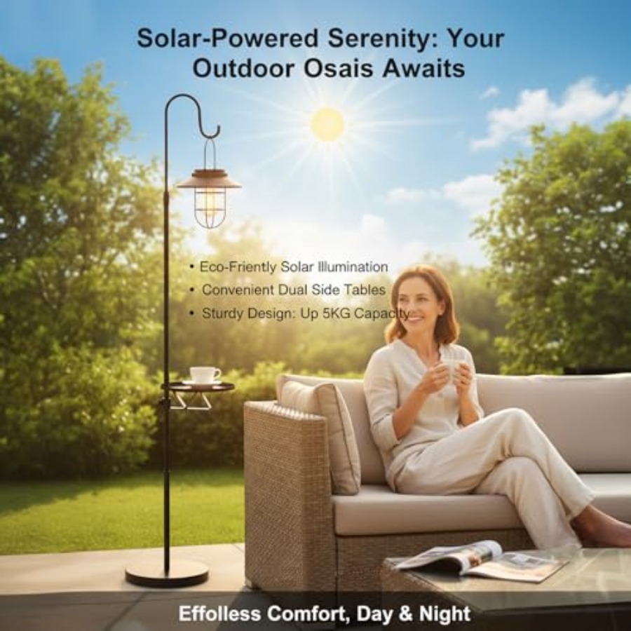 Solarna lampa podłogowa ze sto – Outdoor Lighting Solar recenzja i cena