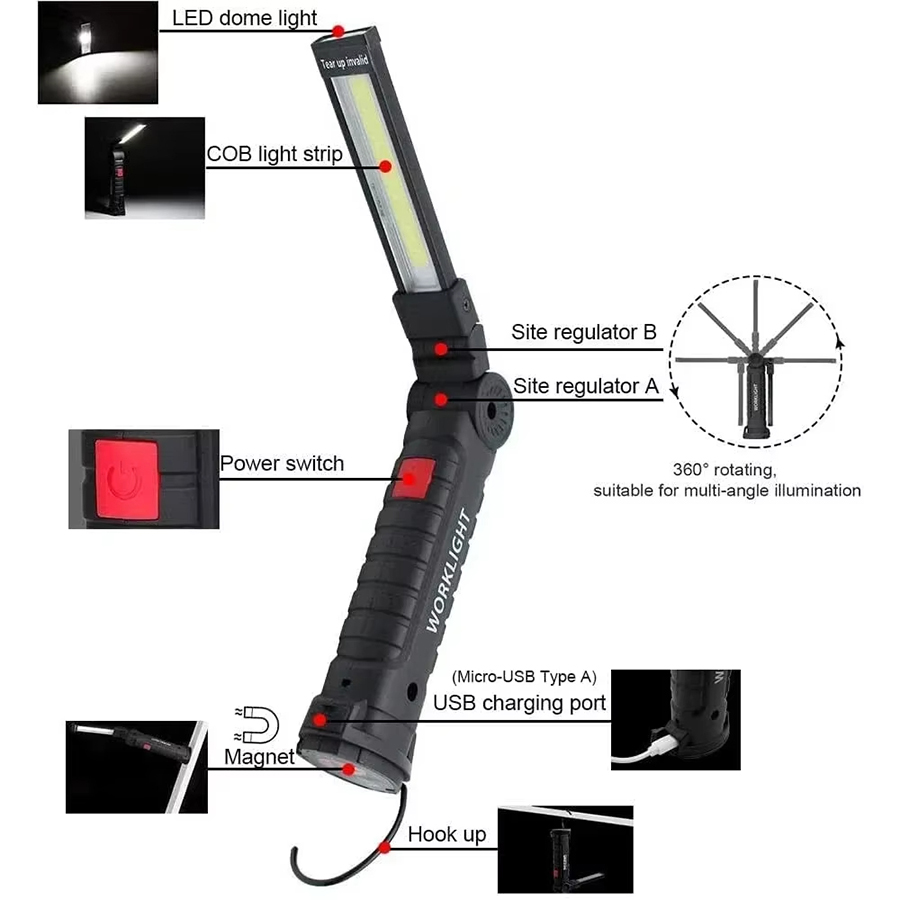 Przenośna latarka LED z magnet – Outdoor Lighting House recenzja i cena