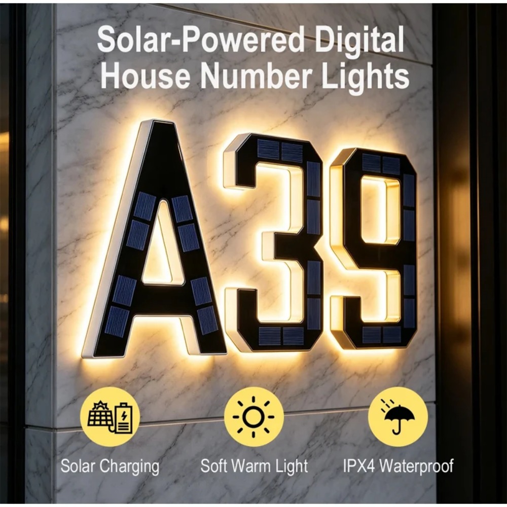 Nowy Solarny Numer Domu LED, W – Xl Outdoor Lighting recenzja i cena