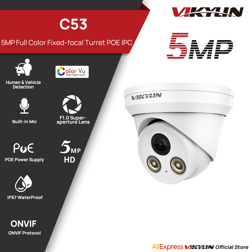 Kamera IP VIKYLIN 5MP Full Col – Outdoor Lighting Mains Powered recenzja i cena
