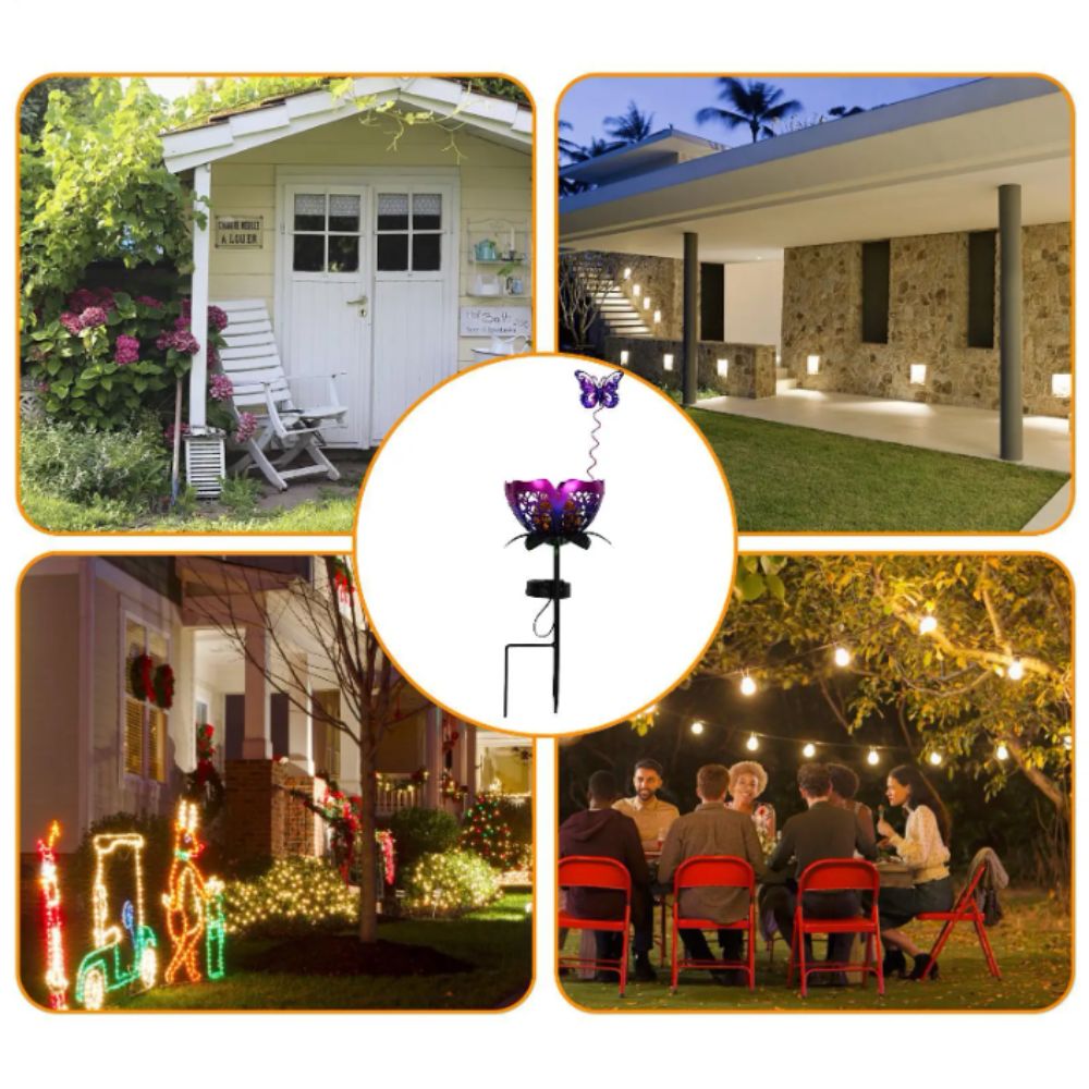 Lampa solarna w kształcie loto – Outdoor Lighting Ground Fixtures recenzja i cena