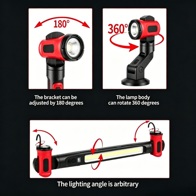 Magnetyczna lampa robocza COB  – Outdoor Lighting Hooks recenzja i cena