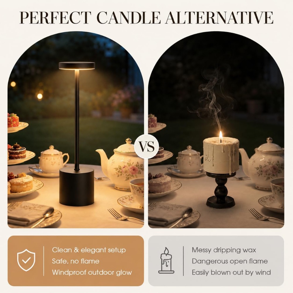 Bezprzewodowy zestaw lamp stoł – Outdoor Lighting Portable recenzja i cena