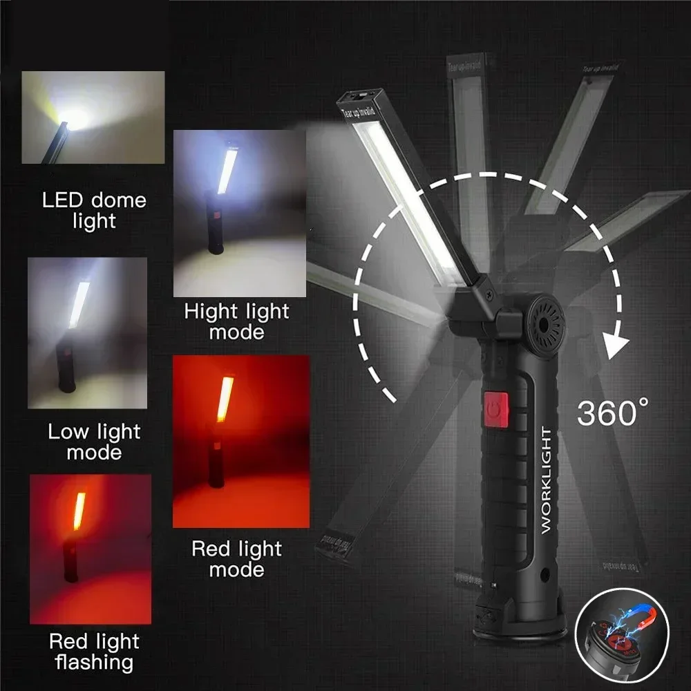 Latarka LED COB, ładowana prze – Outdoor Lighting House recenzja i cena