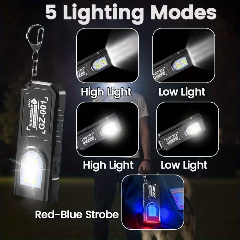 Mini latarka LED COB na breloc – Outdoor Lighting House recenzja i cena
